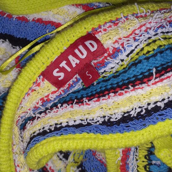 Staud 'Annabella' Blue Halterneck Back Cut Out Dress Size S - Picture 4 of 5